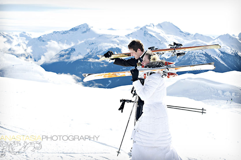 ski slope inspired wedding, Peak 2 Peak Gondola, British Columbia, Canada