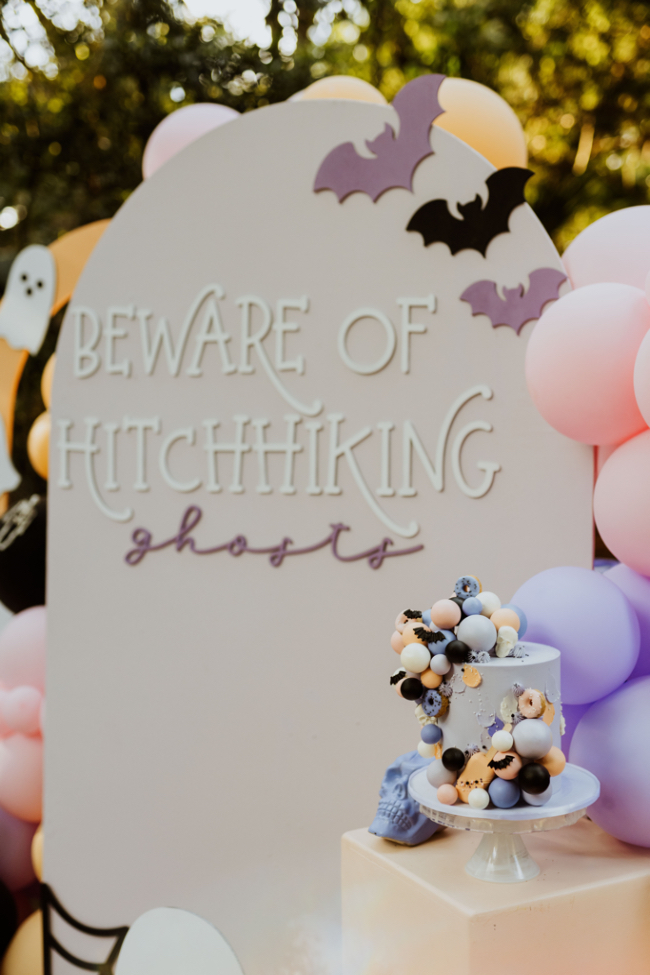 Beware of Hitchhiking Ghosts Halloween Party