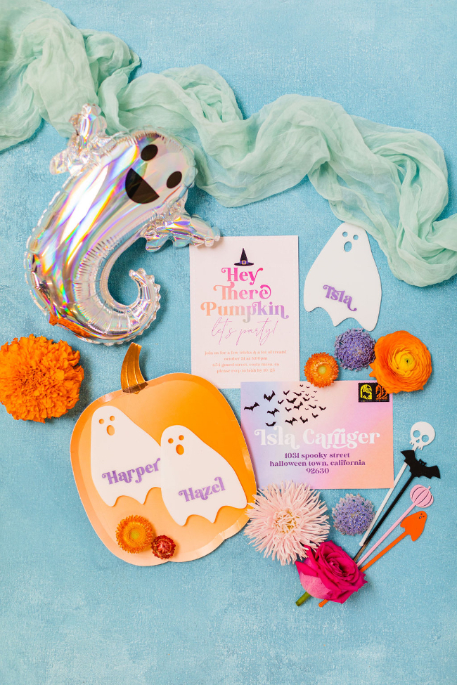 Hey There Pumpkin Colorful Kid's Halloween Party