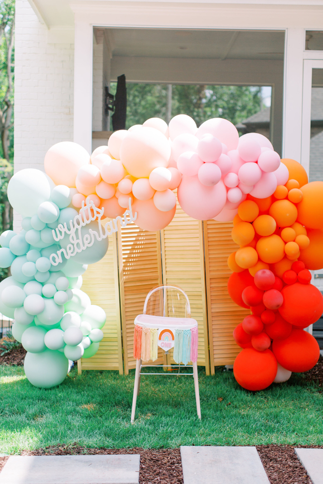 Spectacular Rainbow "Onederland" Birthday Party