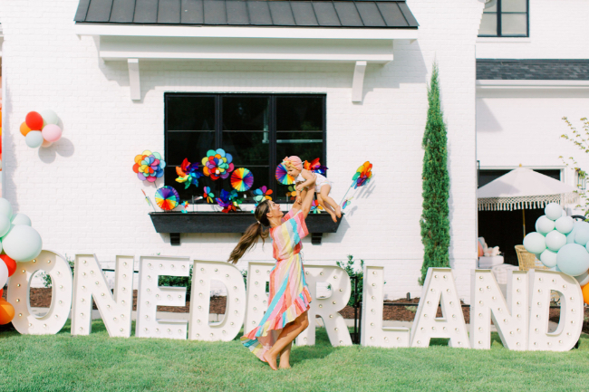 Spectacular Rainbow "Onederland" Birthday Party