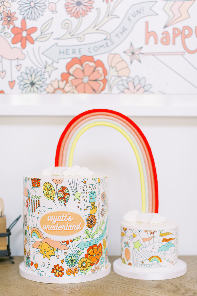 Spectacular Rainbow "Onederland" Birthday Party