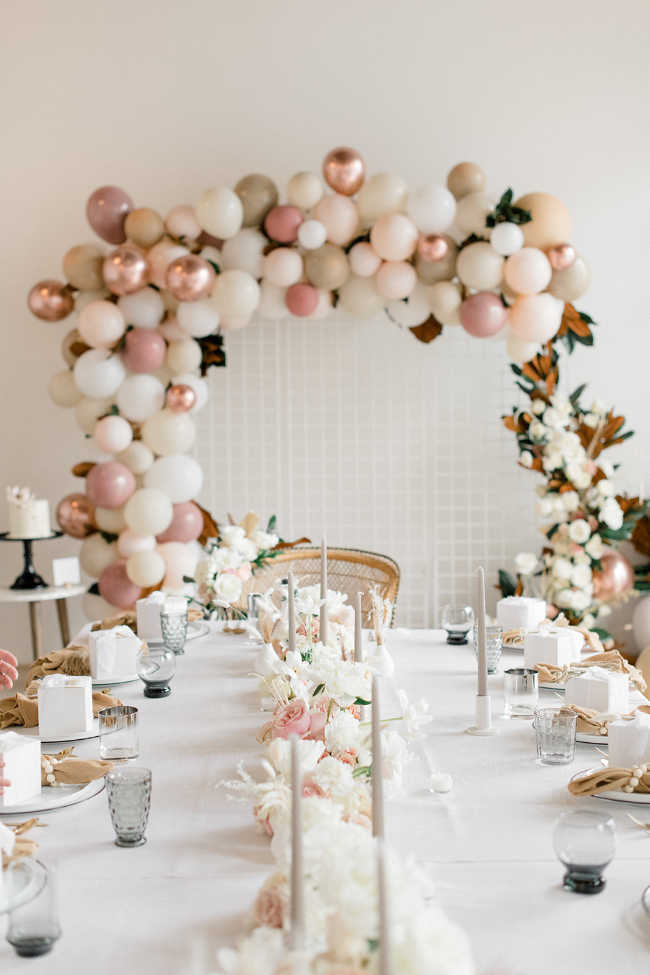 Magnolia-Themed Blush Baby Shower