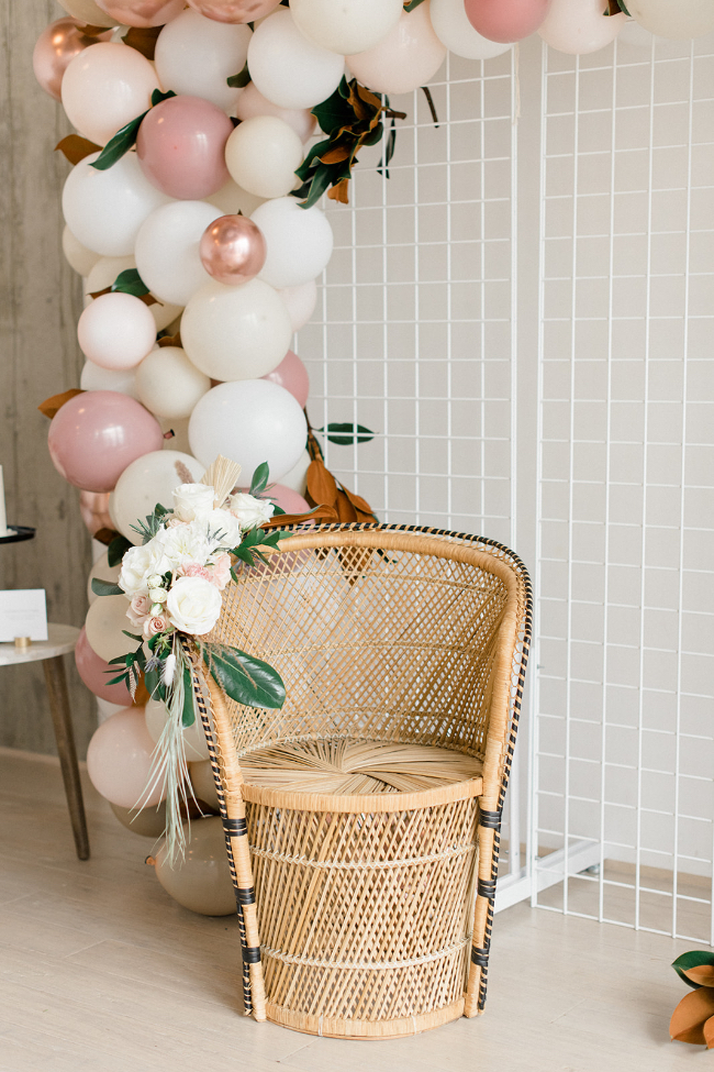 Magnolia-Themed Blush Baby Shower