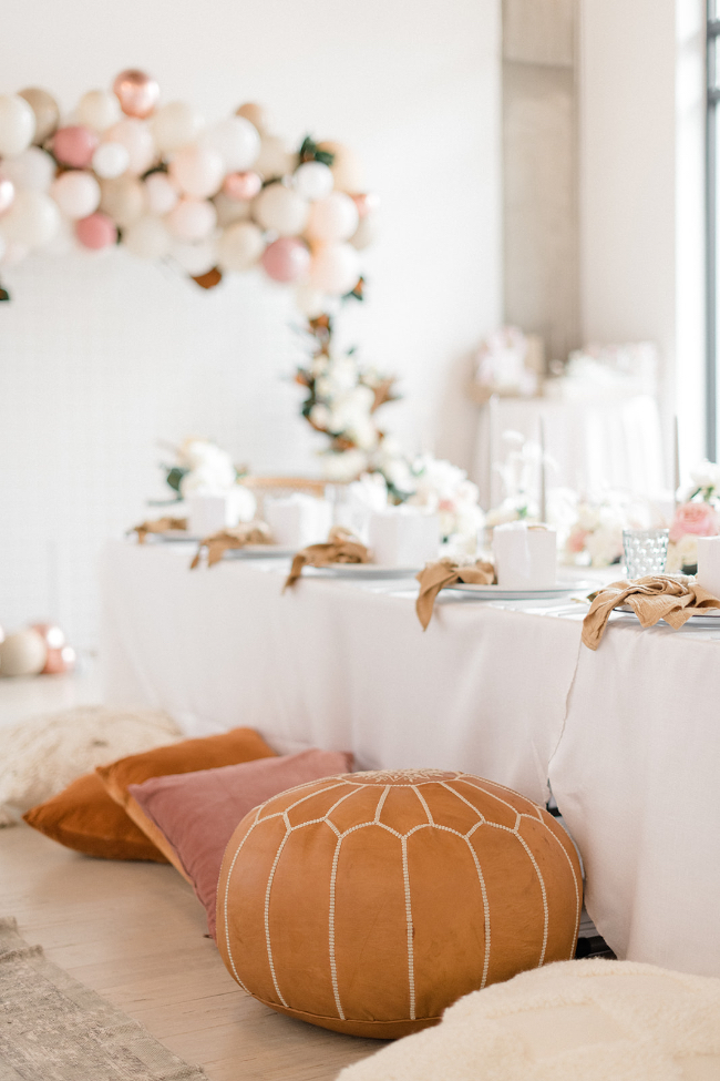 Magnolia-Themed Blush Baby Shower