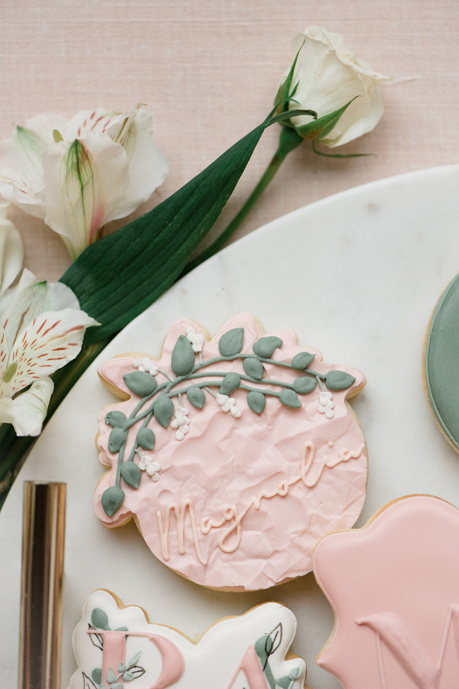 Magnolia-Themed Blush Baby Shower