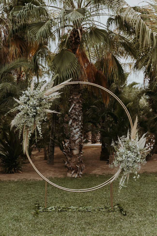 Beautiful Blue & White Baby's Breath-Filled Cabo Wedding