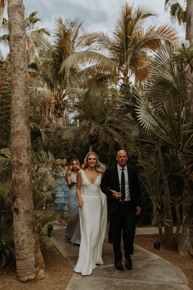 Beautiful Blue & White Baby's Breath-Filled Cabo Wedding