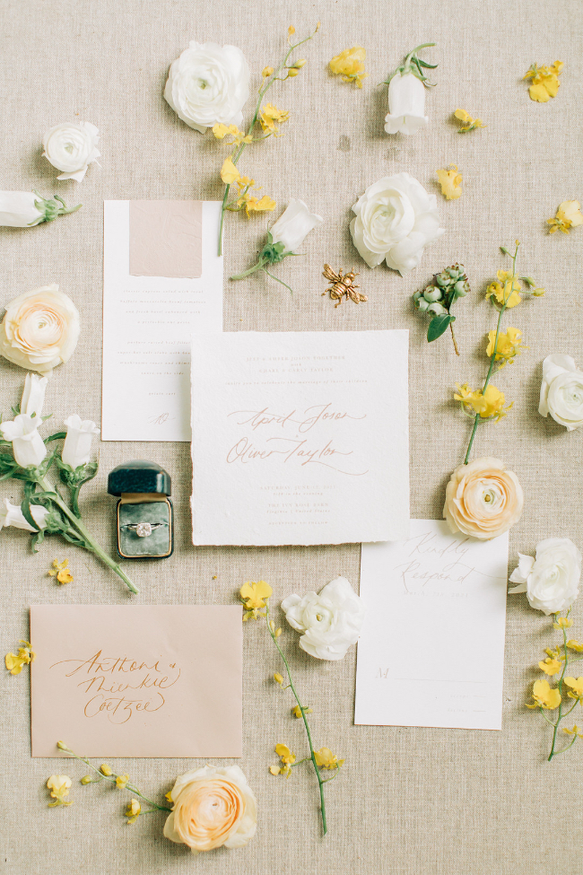 Soft Perfection Of Summery Yellow Wedding Editorial