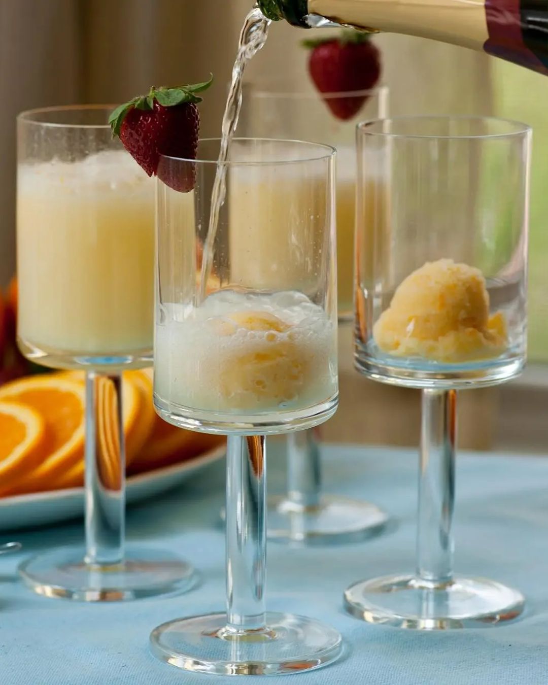Orange Cream Mimosa Mocktail