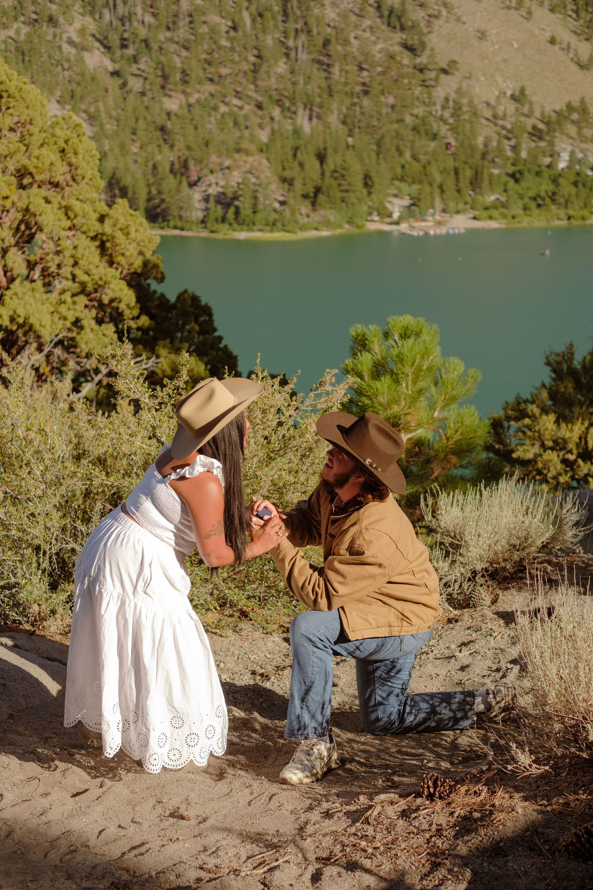 A Mountain Proposal With Western Charm Overlooking June Lake