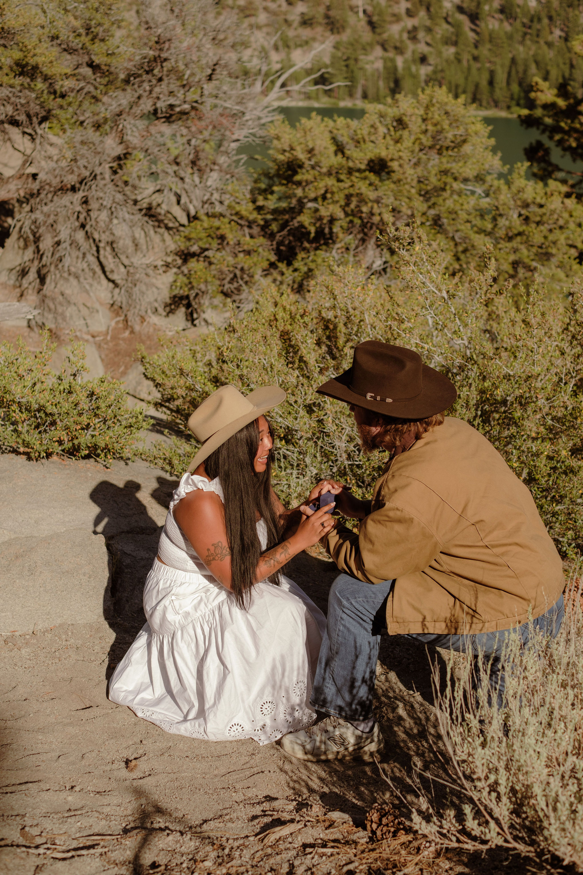 A Mountain Proposal With Western Charm Overlooking June Lake