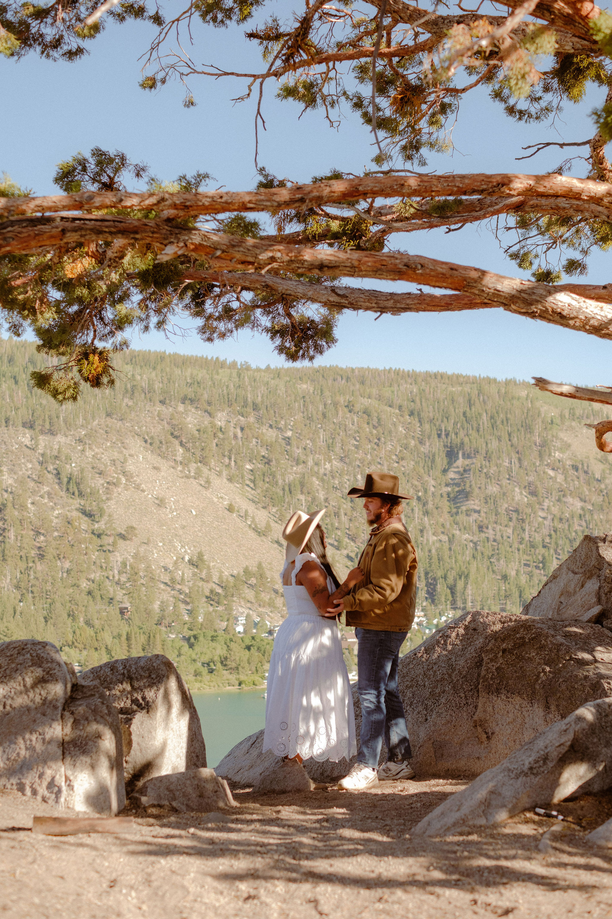 A Mountain Proposal With Western Charm Overlooking June Lake