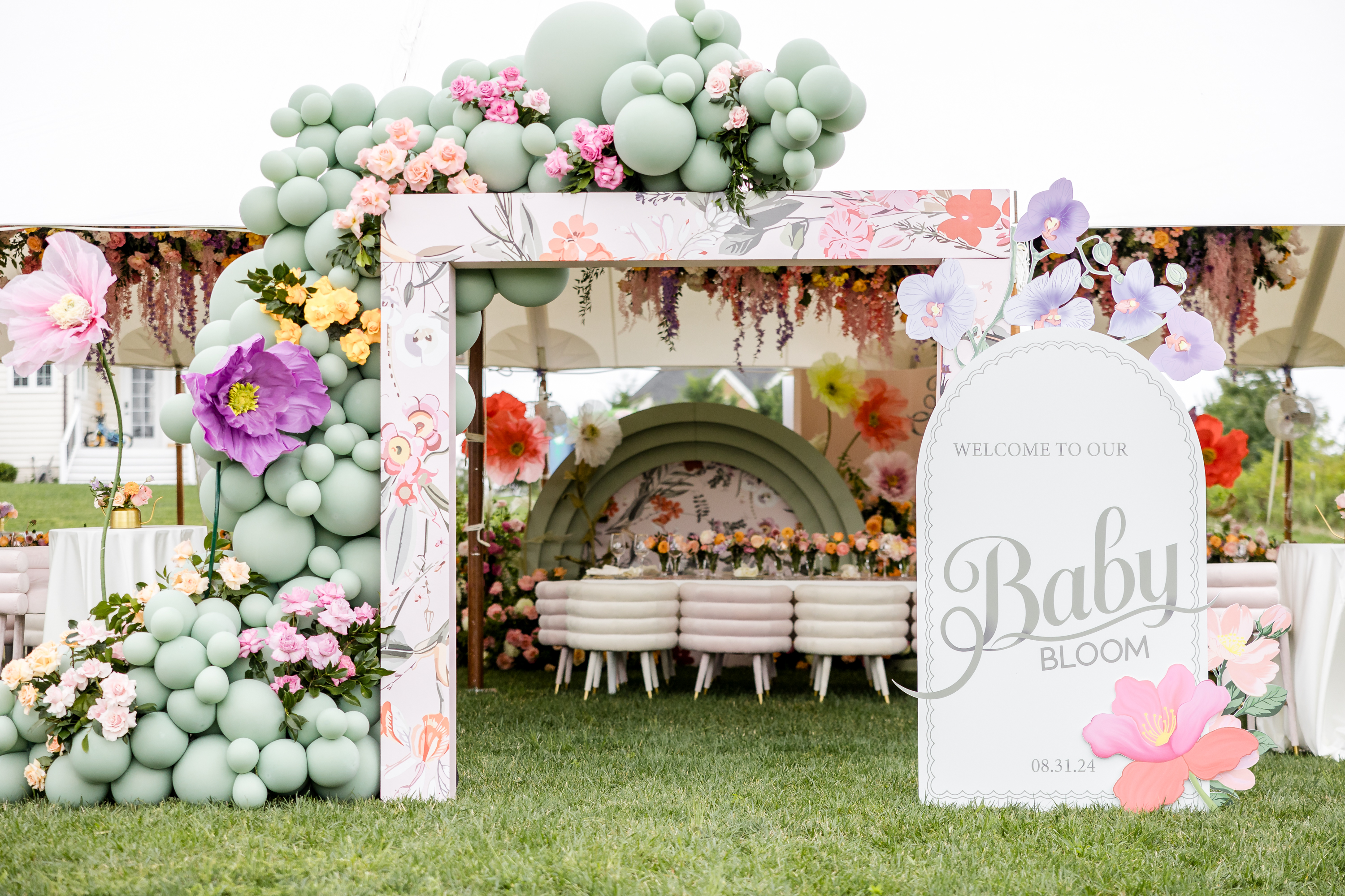A Colorful Garden-Inspired Baby Shower