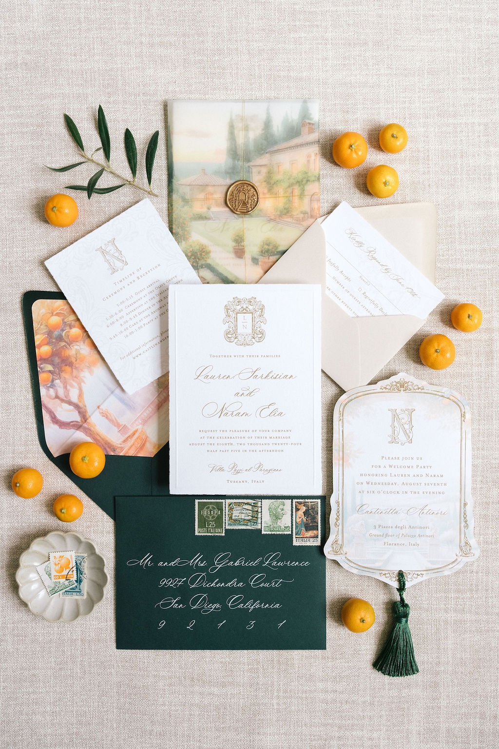 A Wedding in Tuscany that Fused Middle Eastern Heritage