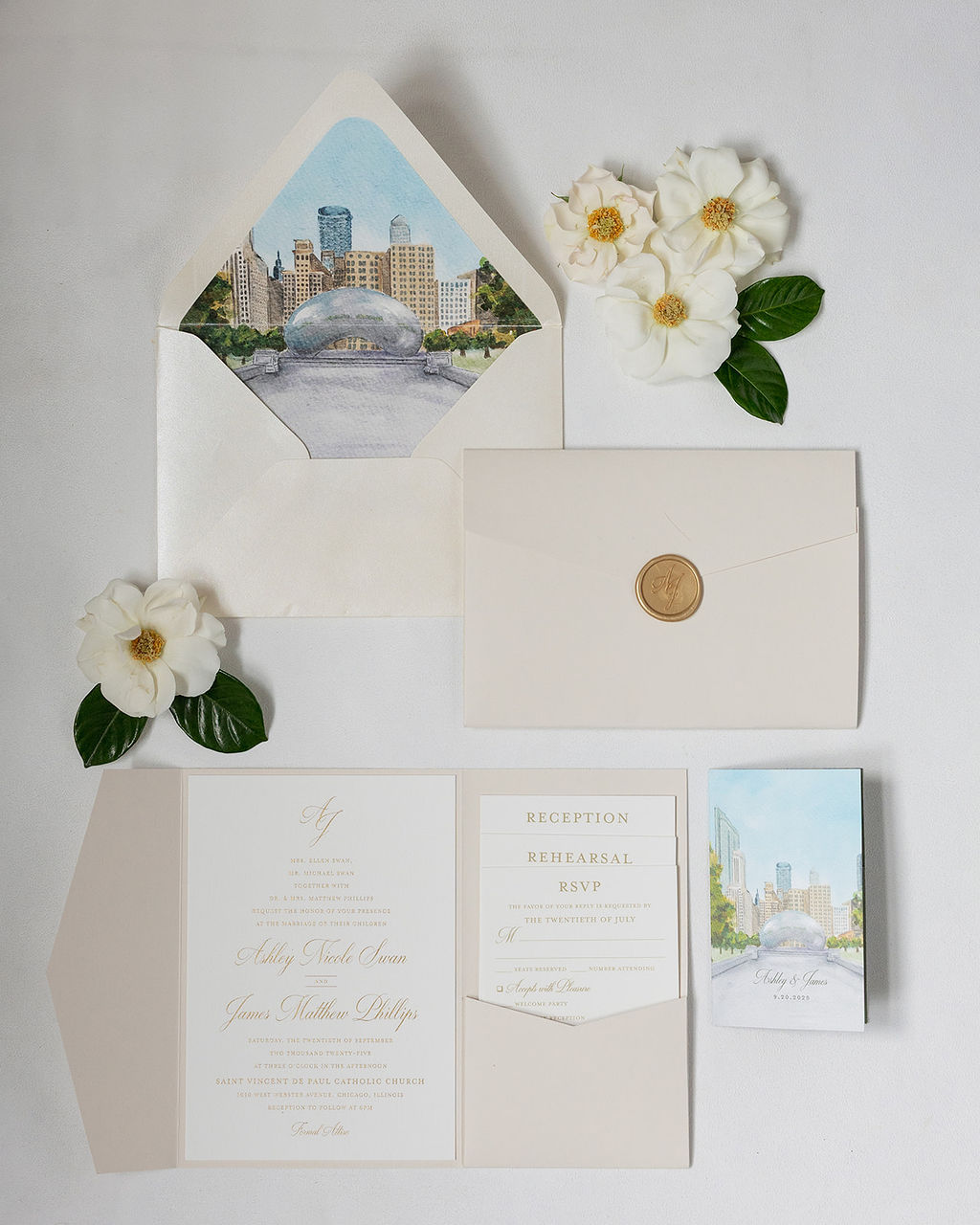 A Chicago Wedding Complemented by Timeless Design