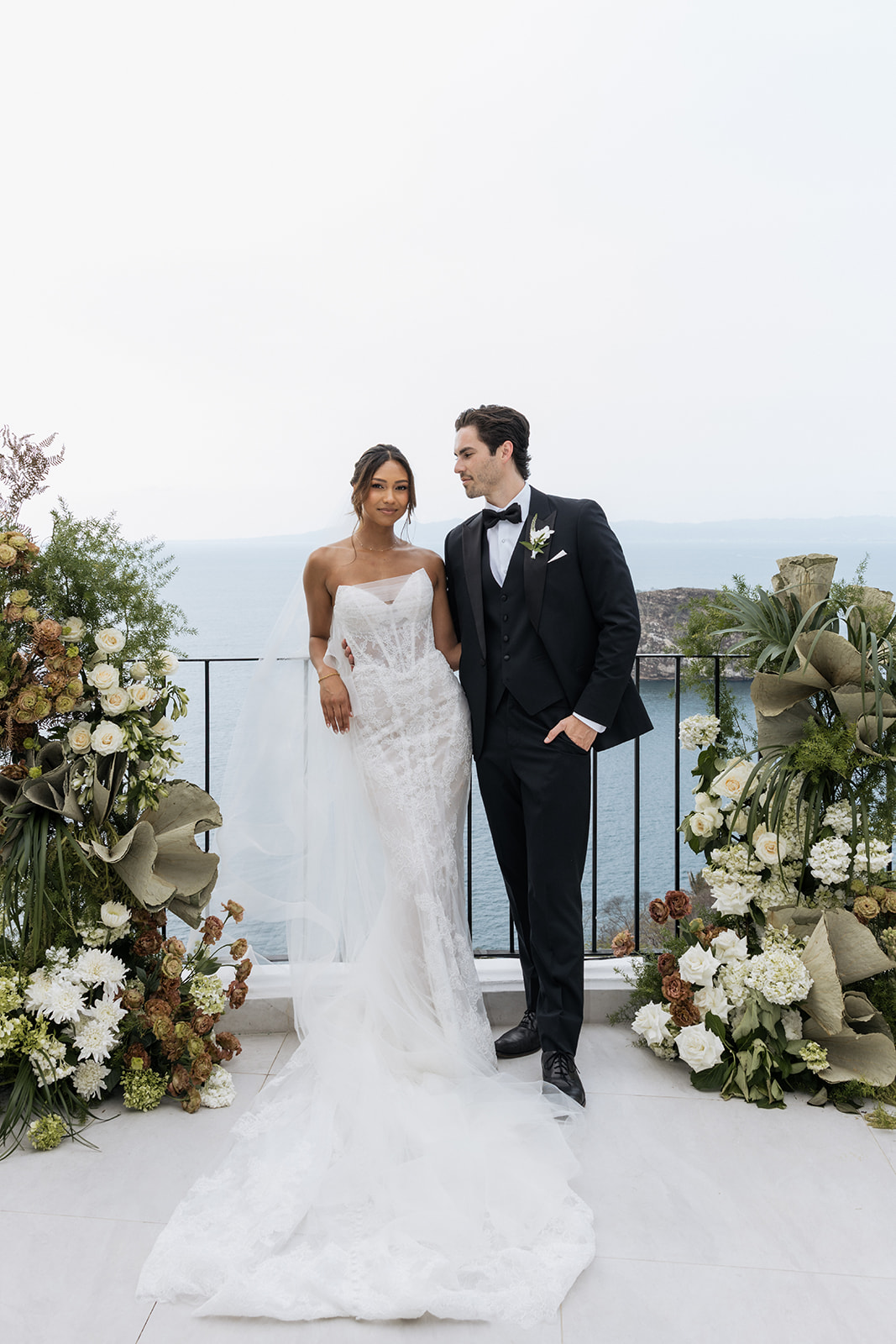 An Intimate Oceanfront Wedding in Puerto Vallarta with Coastal Elegance & Sculptural Florals