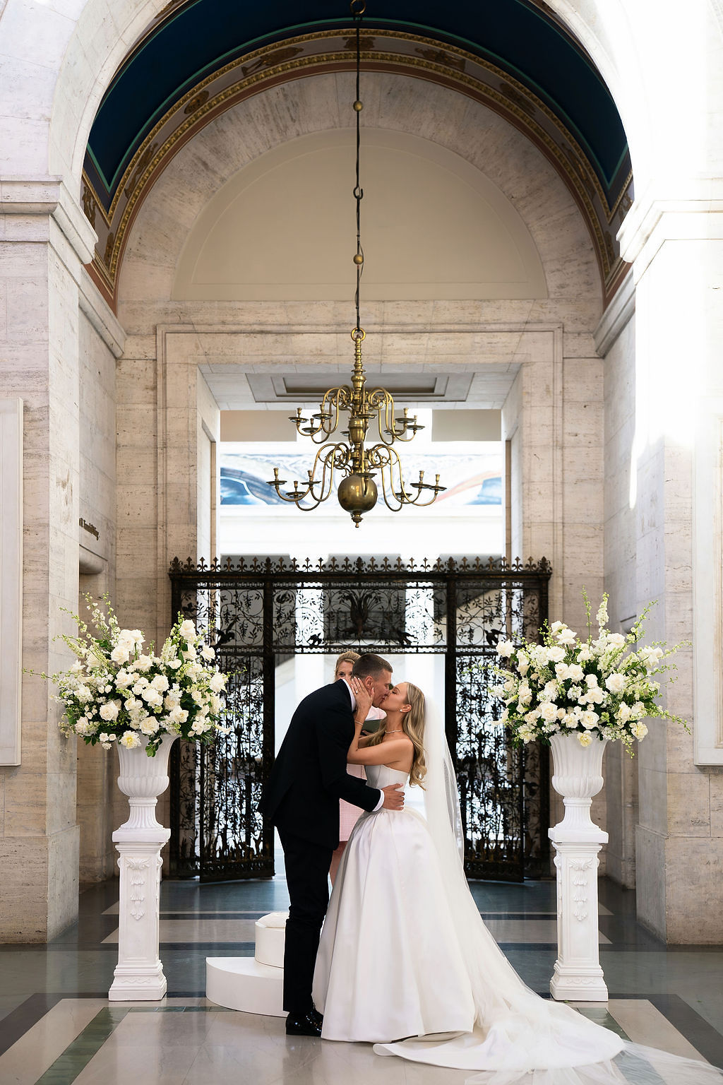 A Timeless Wedding at the Detroit Institute of Arts for Paige Mobley and Kaleb Tarczewski