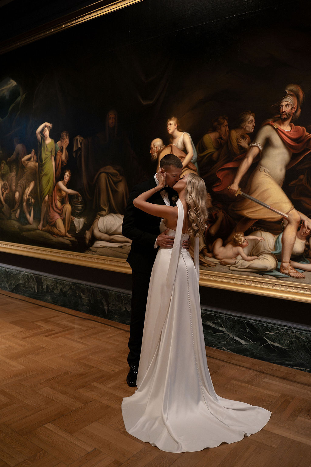 A Timeless Wedding at the Detroit Institute of Arts for Paige Mobley and Kaleb Tarczewski