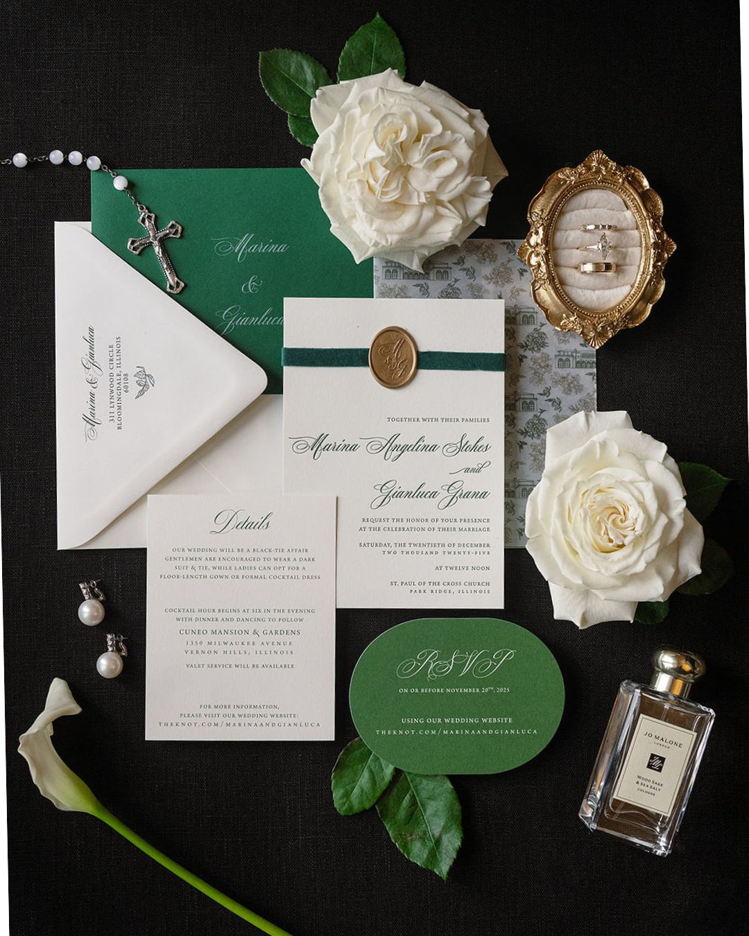 A Historic, Italian-Inspired Wedding at Cuneo Mansion & Gardens