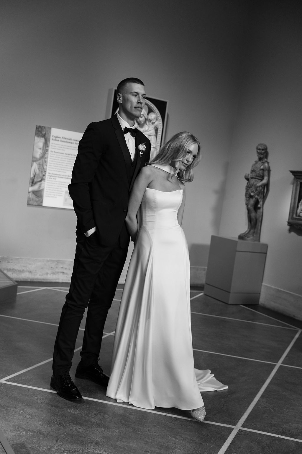 A Timeless Wedding at the Detroit Institute of Arts for Paige Mobley and Kaleb Tarczewski