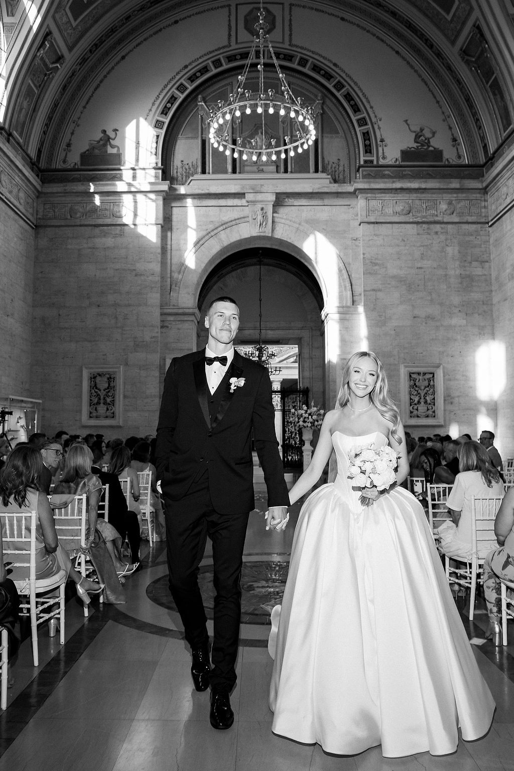 A Timeless Wedding at the Detroit Institute of Arts for Paige Mobley and Kaleb Tarczewski