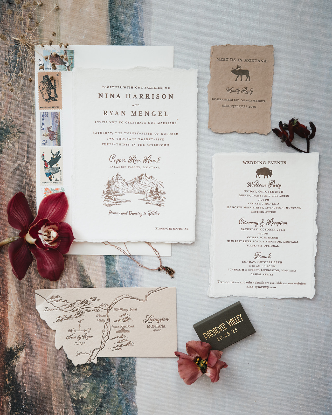 A Rustic Montana Wedding in Paradise Valley: A Fly-Fishing Love Story Beneath the Big Sky