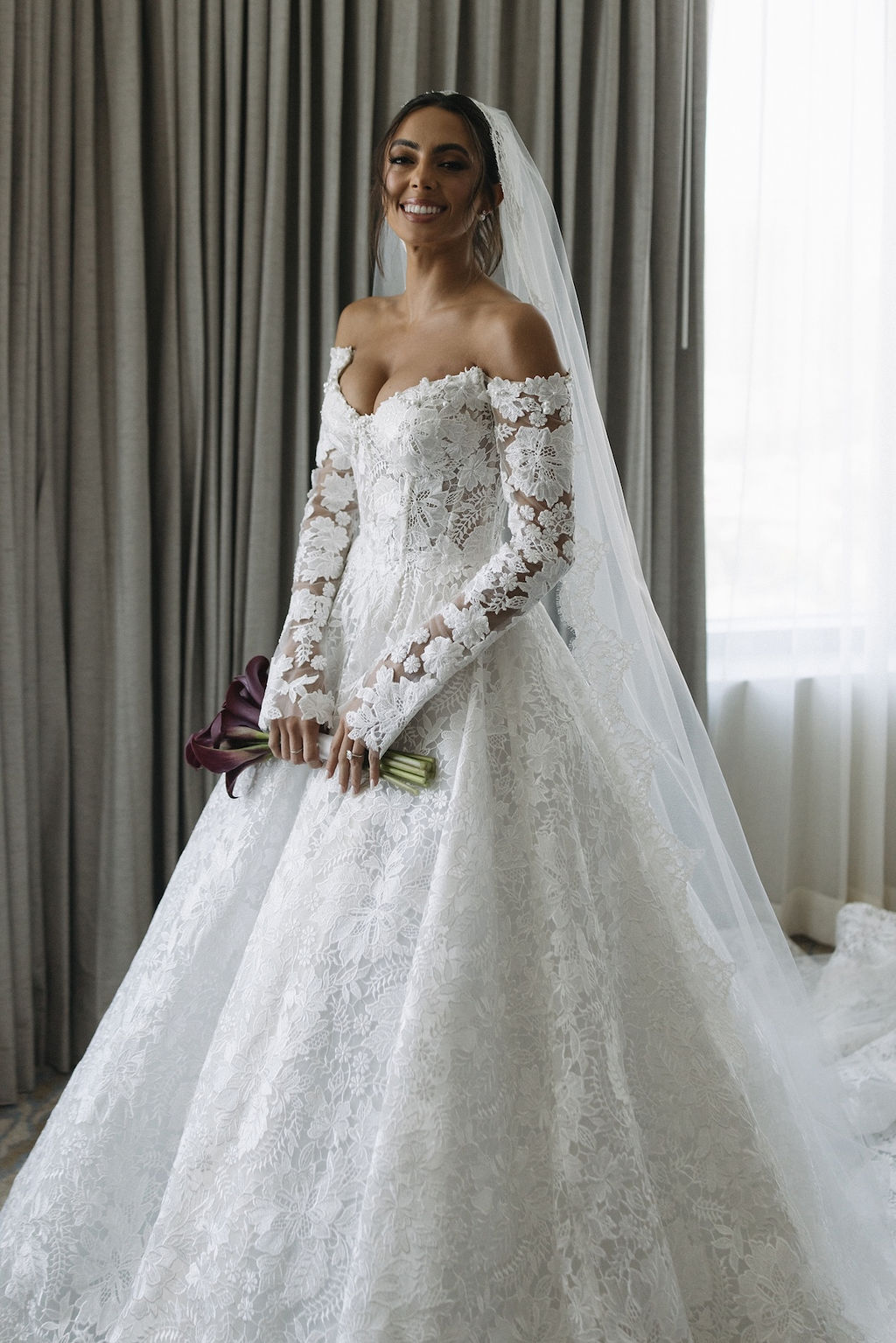 This Palm Beach Wedding Was a Romantic 'Night at The Museum' Vibe