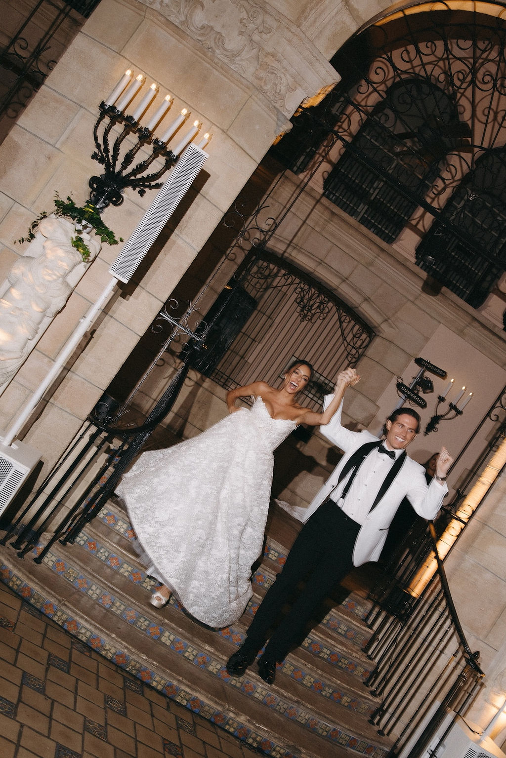 This Palm Beach Wedding Was a Romantic 'Night at The Museum' Vibe