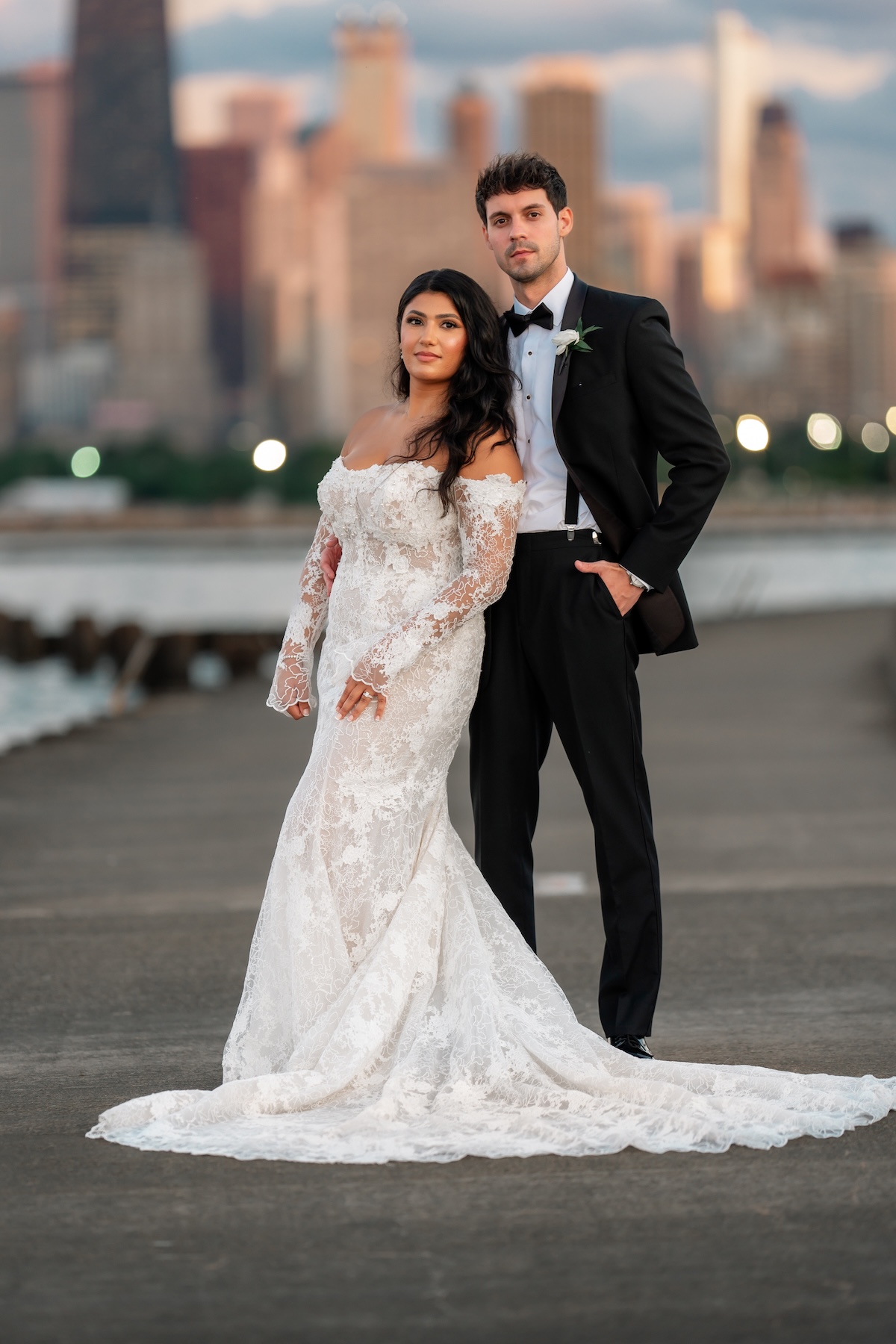 A Romantic Black-Tie Wedding in Chicago