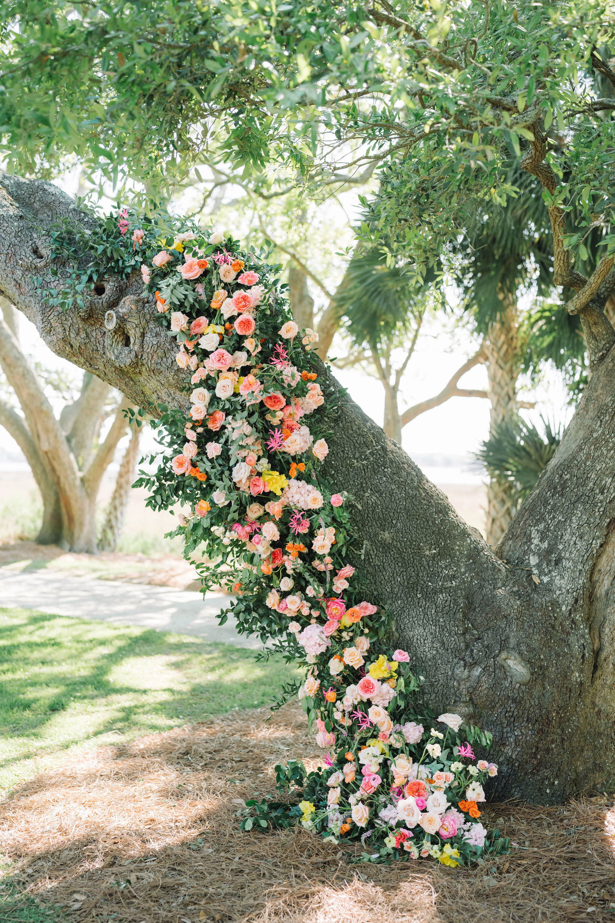 A Colorful Charleston Spring Wedding at Lowndes Grove